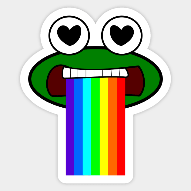 Lovesick Frog Sticker by Shrenk